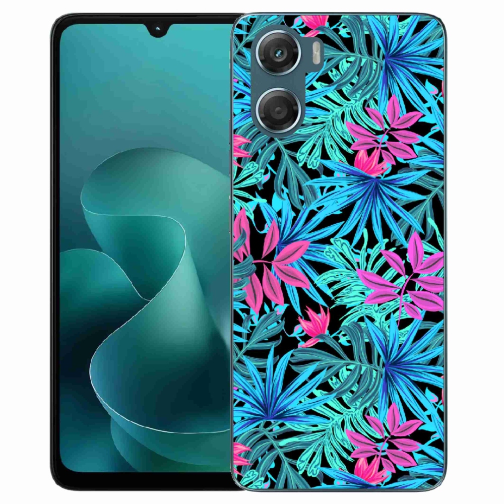 Zselés borítás mmCase a Motorola G06/G06 Power készülékhez - virágok 3