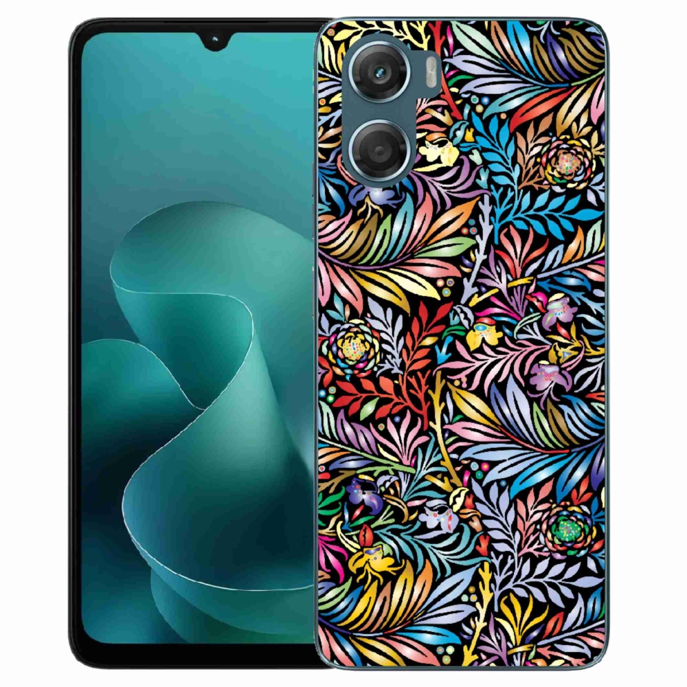 Zselés borítás mmCase a Motorola G06/G06 Power készülékhez - virágok 5