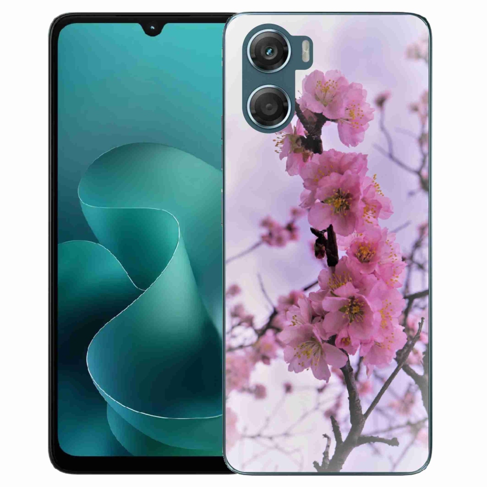 Zselés borítás mmCase a Motorola G06/G06 Power készülékhez - virágok 7