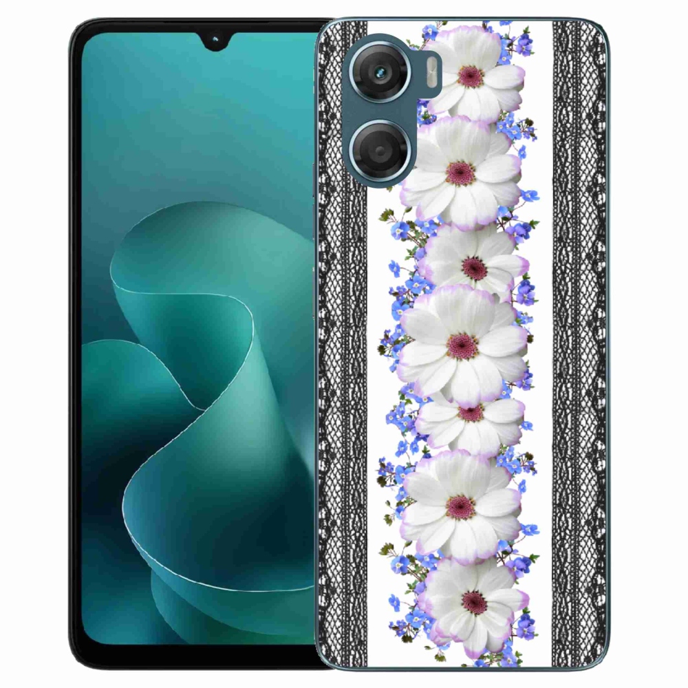 Zselés borítás mmCase a Motorola G06/G06 Power készülékhez - virágok 8