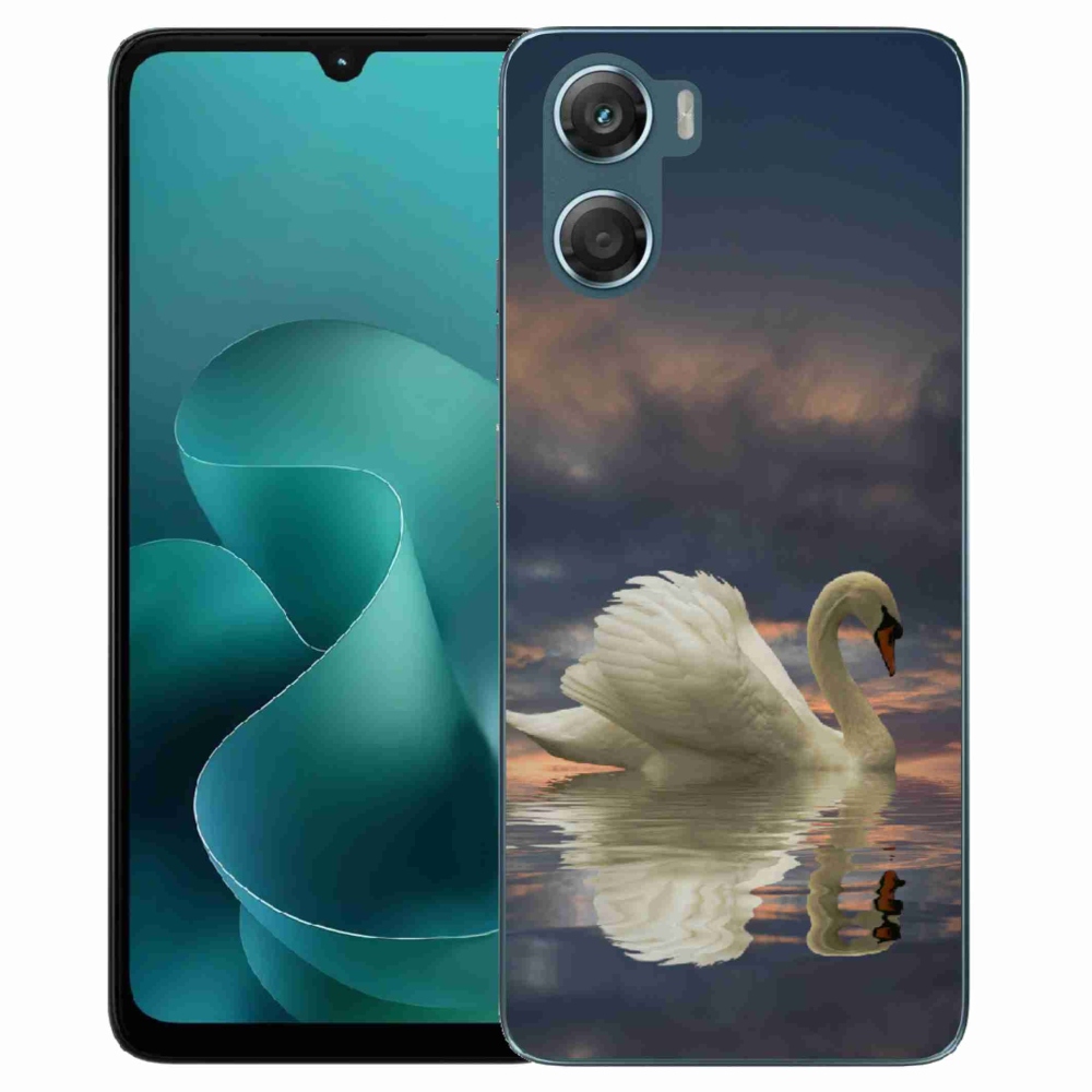 Zselés borítás mmCase a Motorola G06/G06 Power készülékhez - hattyú