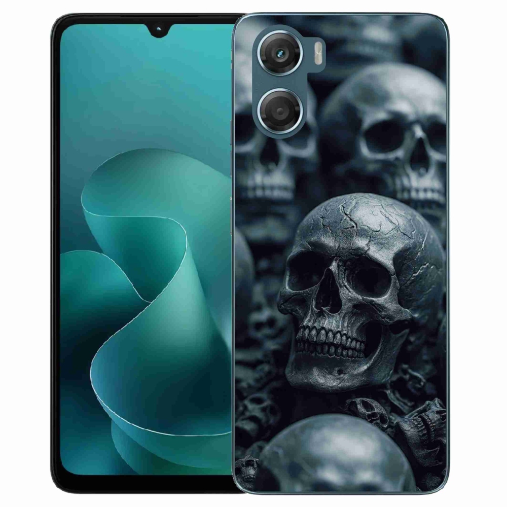 Zselés borítás mmCase a Motorola G06/G06 Power készülékhez - koponya 2