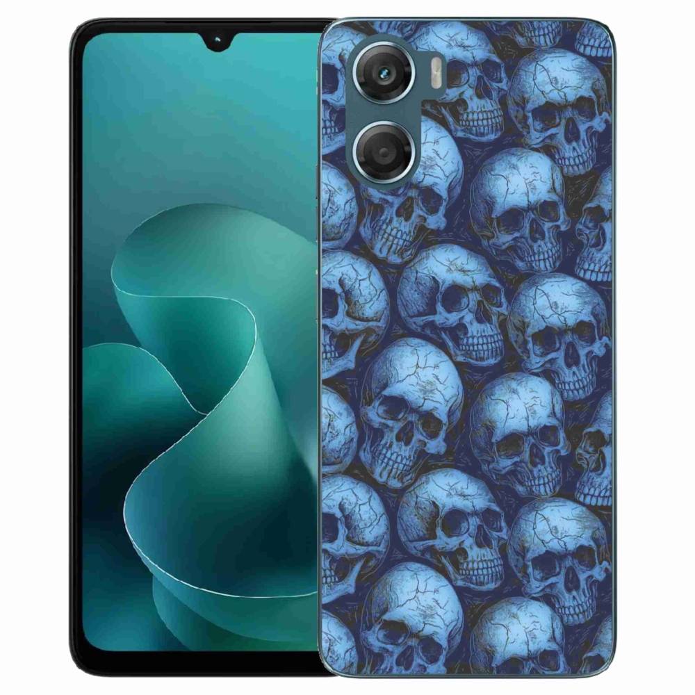 Zselés borítás mmCase a Motorola G06/G06 Power készülékhez - koponyák