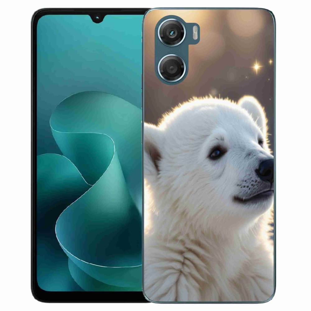 Zselés borítás mmCase a Motorola G06/G06 Power készülékhez - jegesmedve