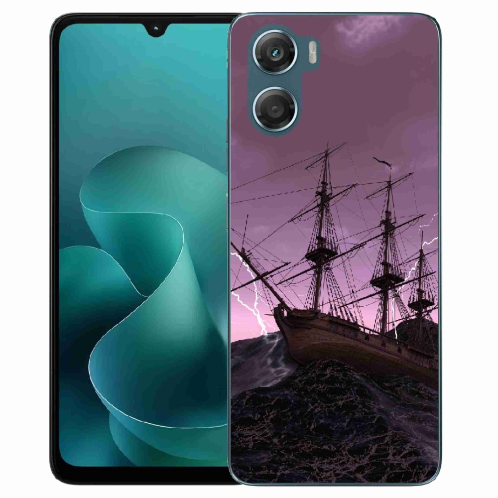 Zselés borítás mmCase a Motorola G06/G06 Power készülékhez - hajó a viharban