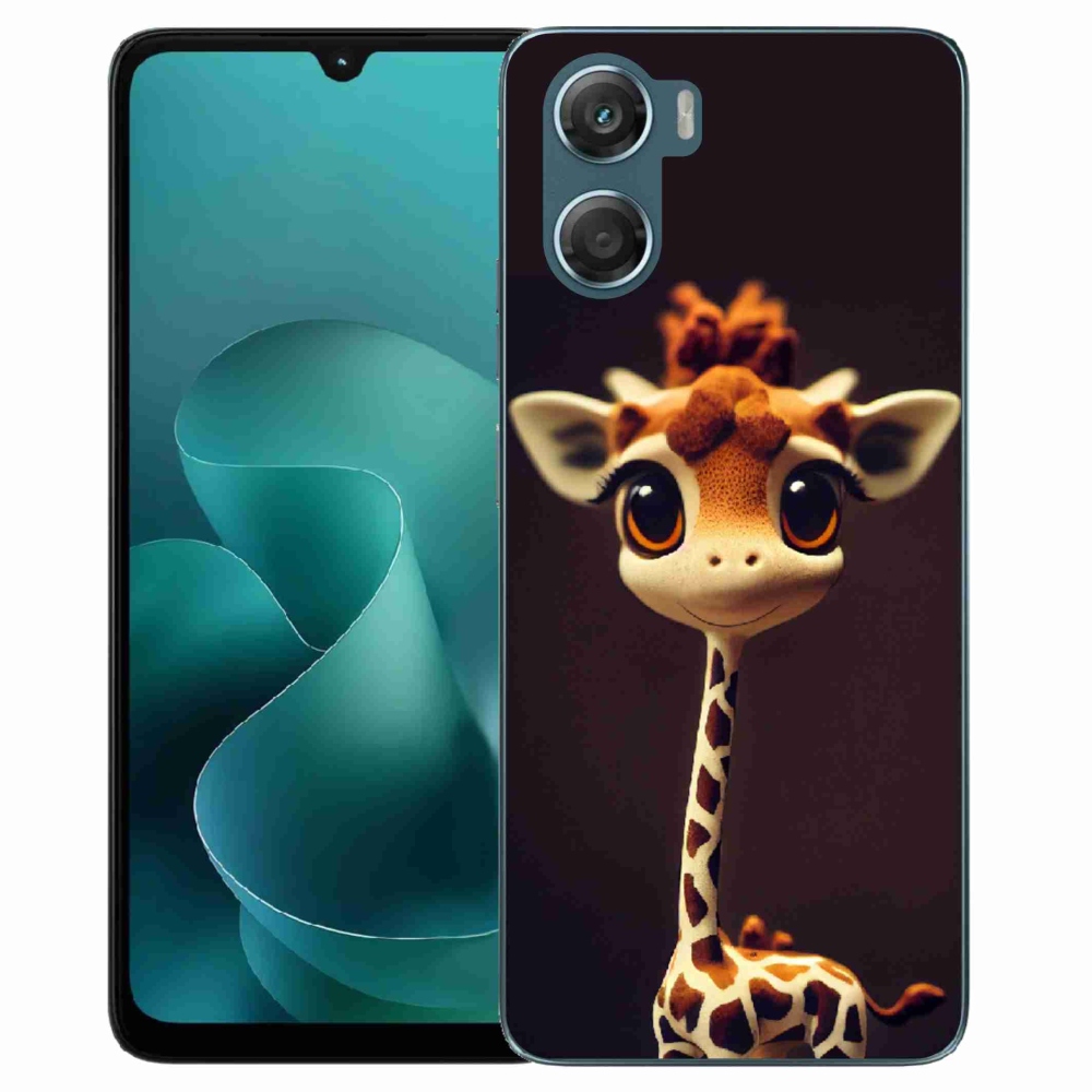 Zselés tok mmCase a Motorola G06/G06 Power készülékhez - kis zsiráf