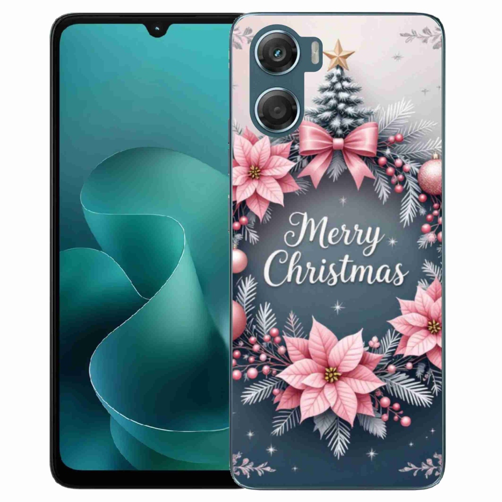 Gél borítás mmCase a Motorola G06/G06 Power készülékhez - boldog karácsonyt!