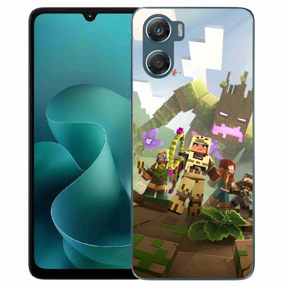 Zselés borítás mmCase a Motorola G06/G06 Power készülékhez - minecraft 1