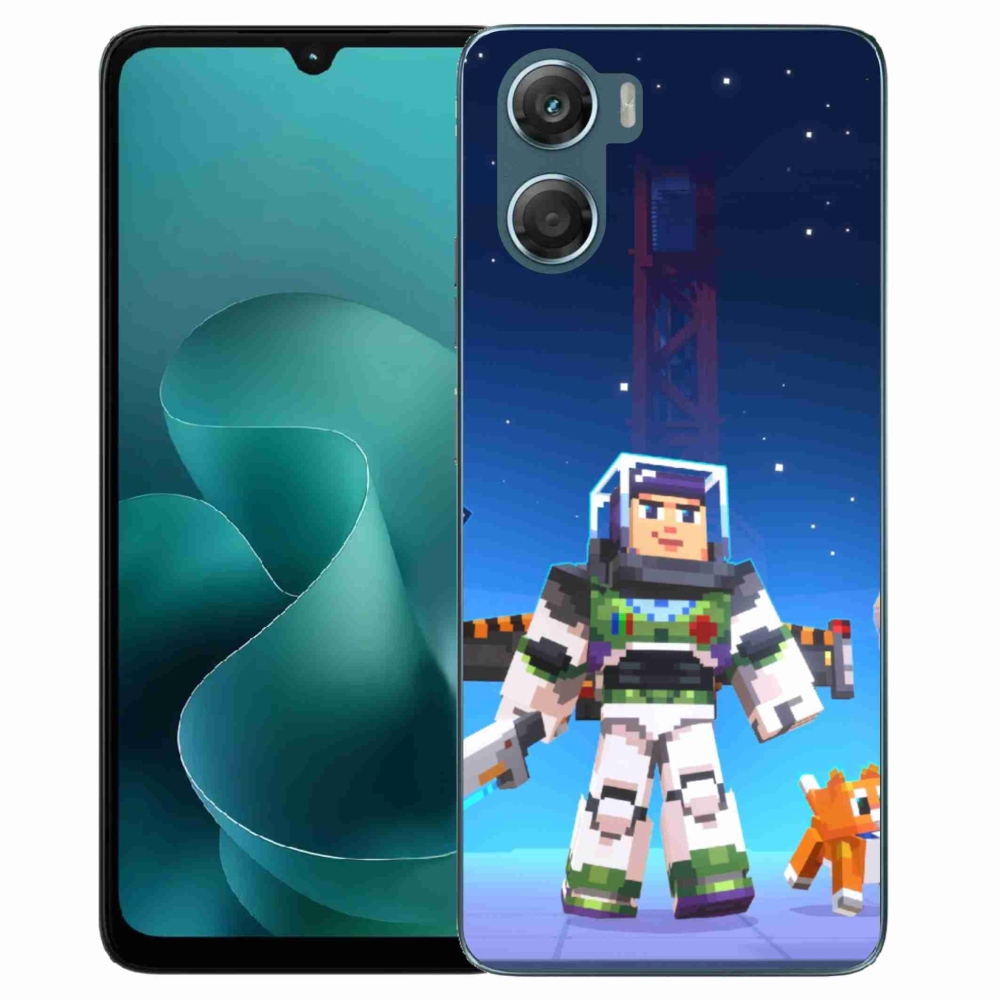Zselés borítás mmCase a Motorola G06/G06 Power készülékhez - minecraft 2