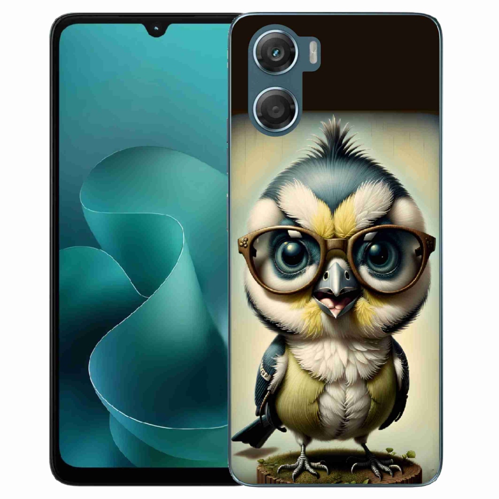 Zselés borítás mmCase a Motorola G06/G06 Power készülékhez - cub szemüveggel