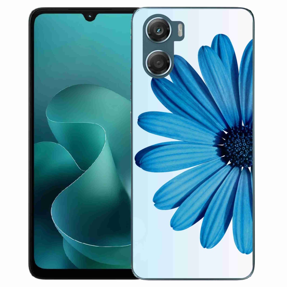 Zselés tok mmCase a Motorola G06/G06 Power készülékhez - kék színű margaréta