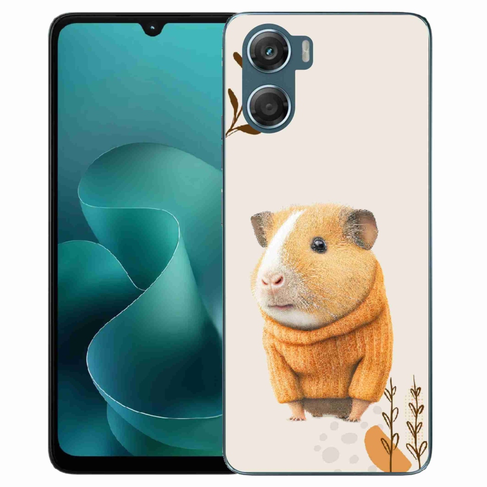 Zselés borítás mmCase a Motorola G06/G06 Power készülékhez - tengerimalac a pulóverben