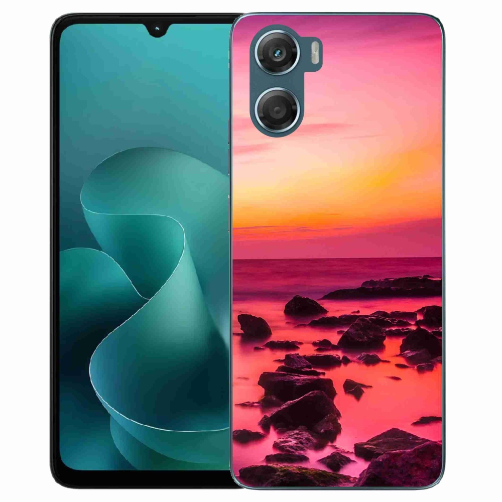 Zselés borítás mmCase a Motorola G06/G06 Power készülékhez - tenger és világítás