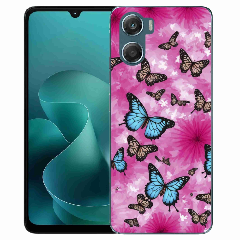 Zselés borítás mmCase a Motorola G06/G06 Power készülékhez - pillangókert