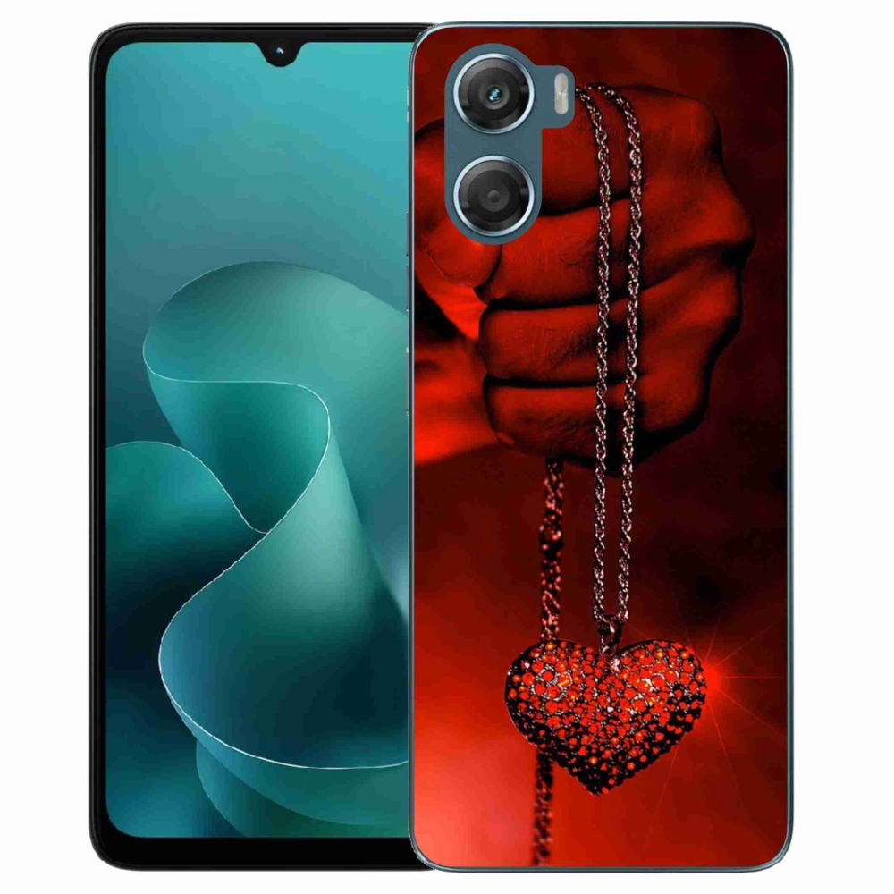 Zselés borítás mmCase a Motorola G06/G06 Power készülékhez - nyaklánc