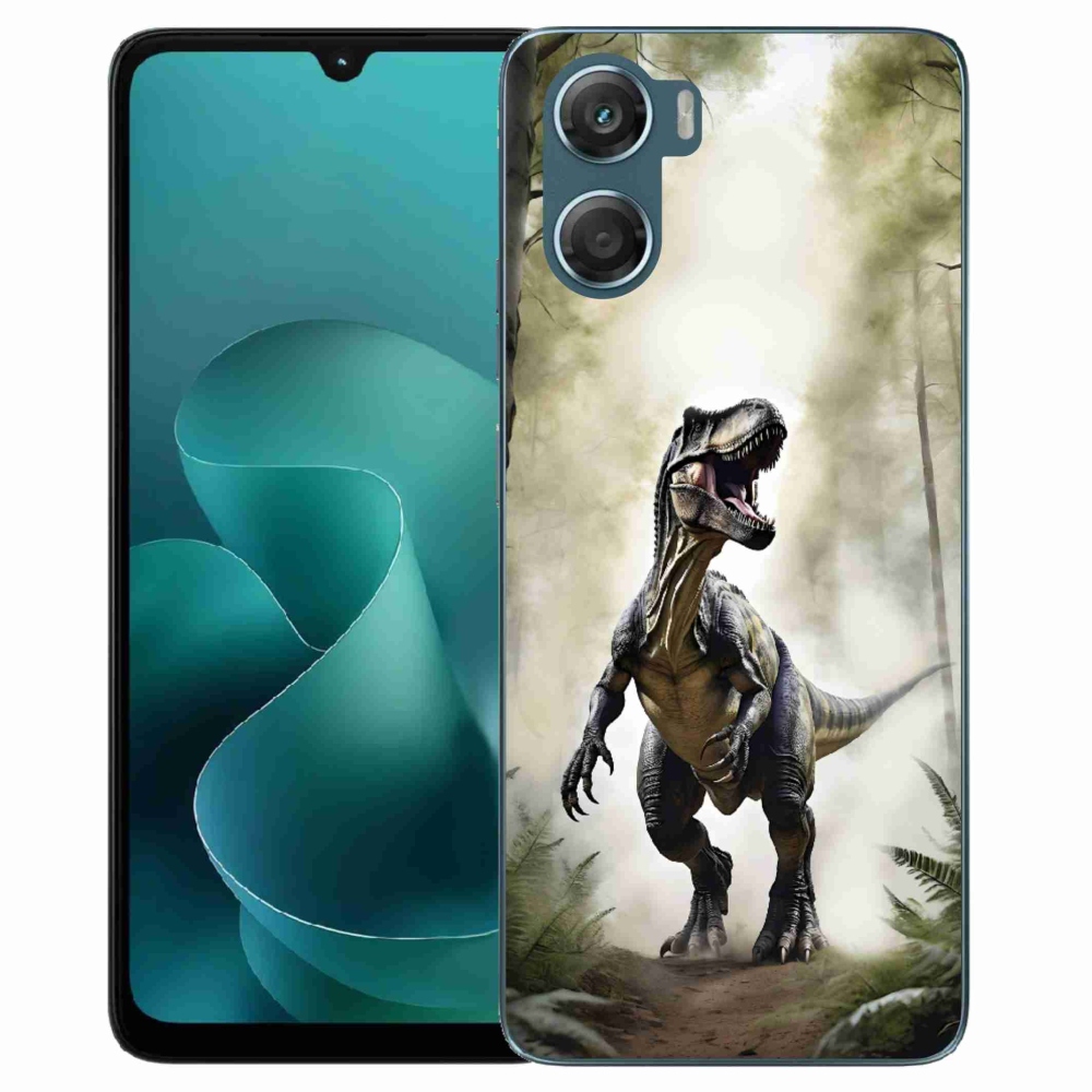 Zselés borítás mmCase a Motorola G06/G06 Power készülékhez - dühös T-Rex
