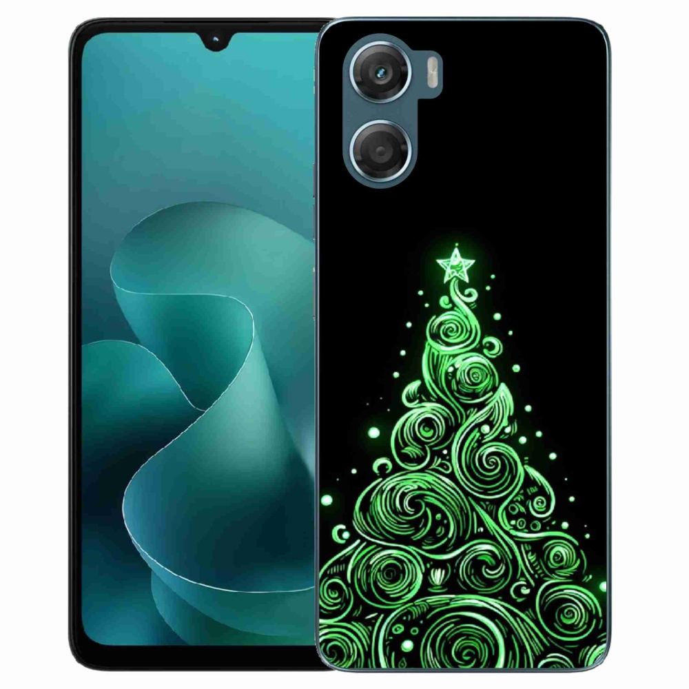 Zselés borítás mmCase a Motorola G06/G06 Power készülékhez - neon karácsonyfa 3