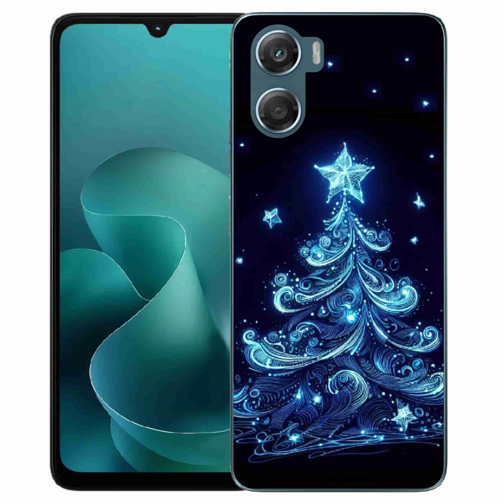 Zselés borítás mmCase a Motorola G06/G06 Power készülékhez - neon karácsonyfa 4