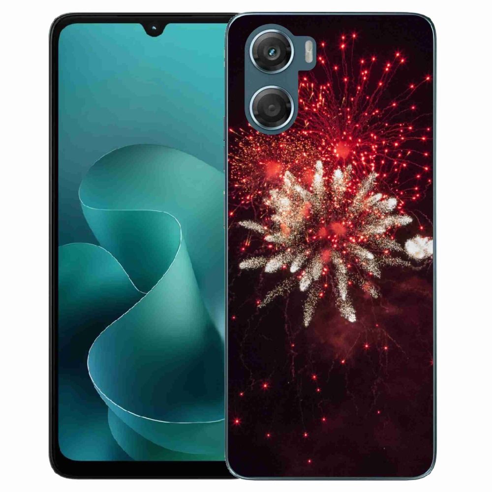 Zselés borítás mmCase a Motorola G06/G06 Power készülékhez - tűzijáték