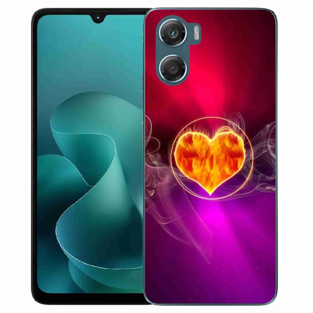 Zselés borítás mmCase a Motorola G06/G06 Power készülékhez - tüzes szív