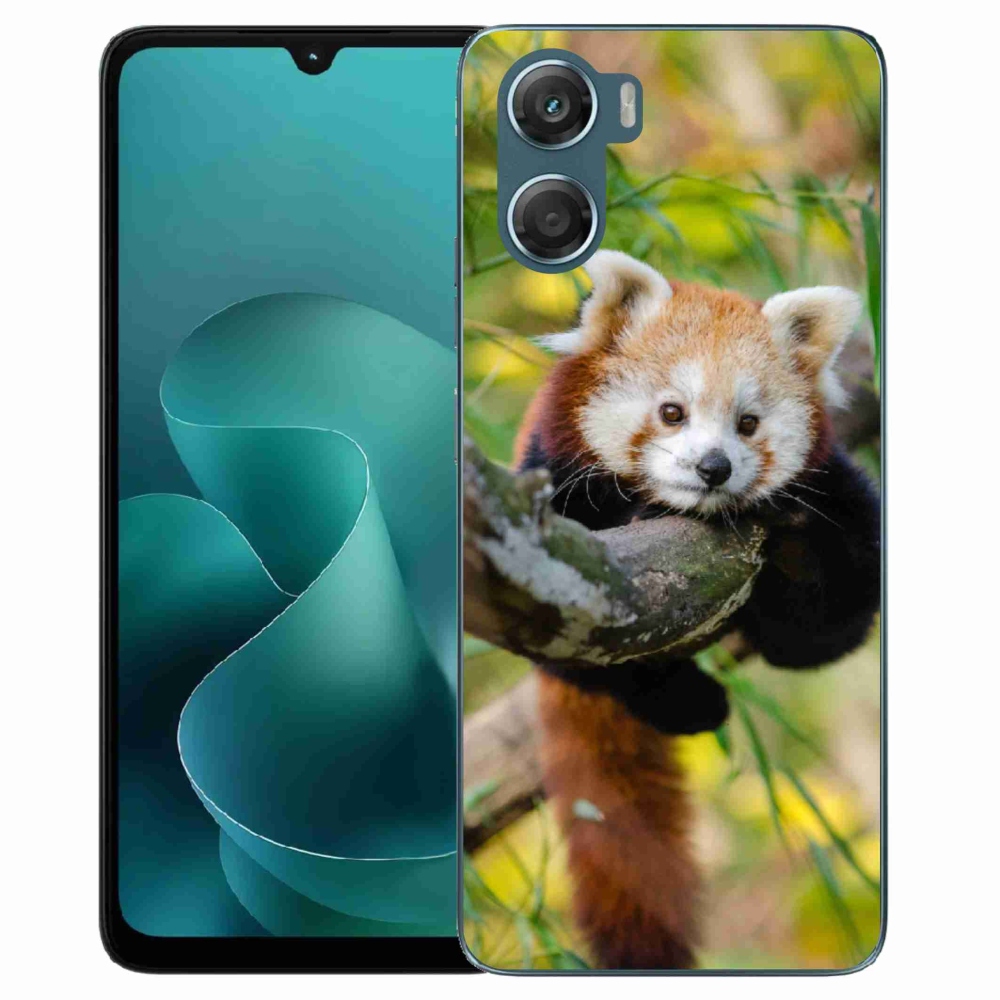 Zselés borítás mmCase a Motorola G06/G06 Power készülékhez - pandavörös