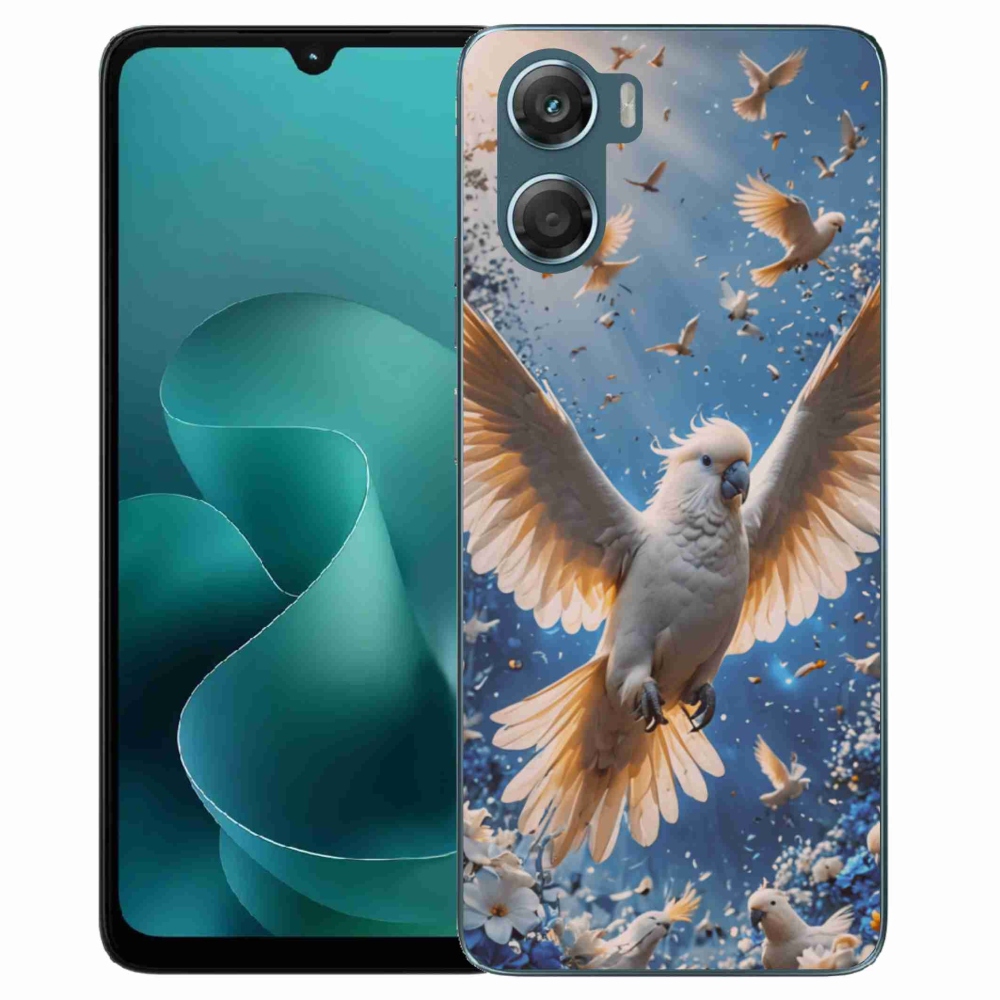 Zselés borítás mmCase a Motorola G06/G06 Power készülékhez - papagáj kakadu