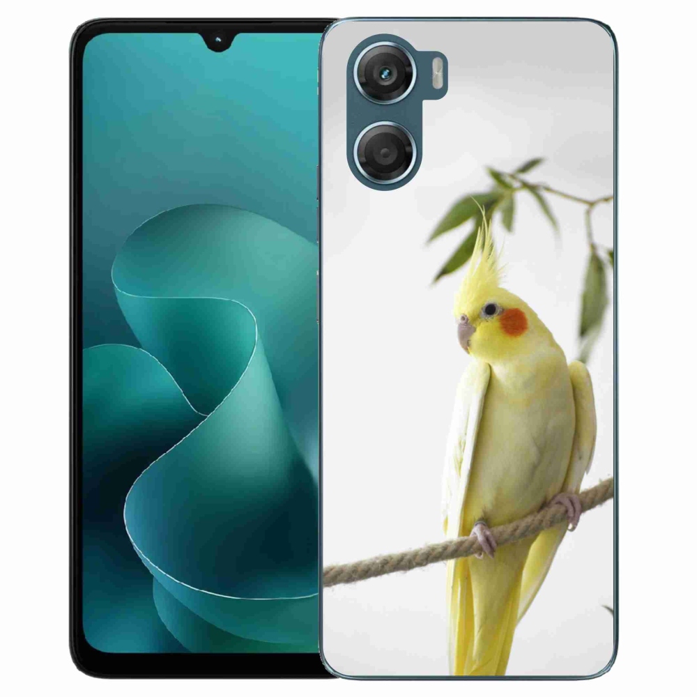 Zselés borítás mmCase a Motorola G06/G06 Power készülékhez - papagáj korall színben