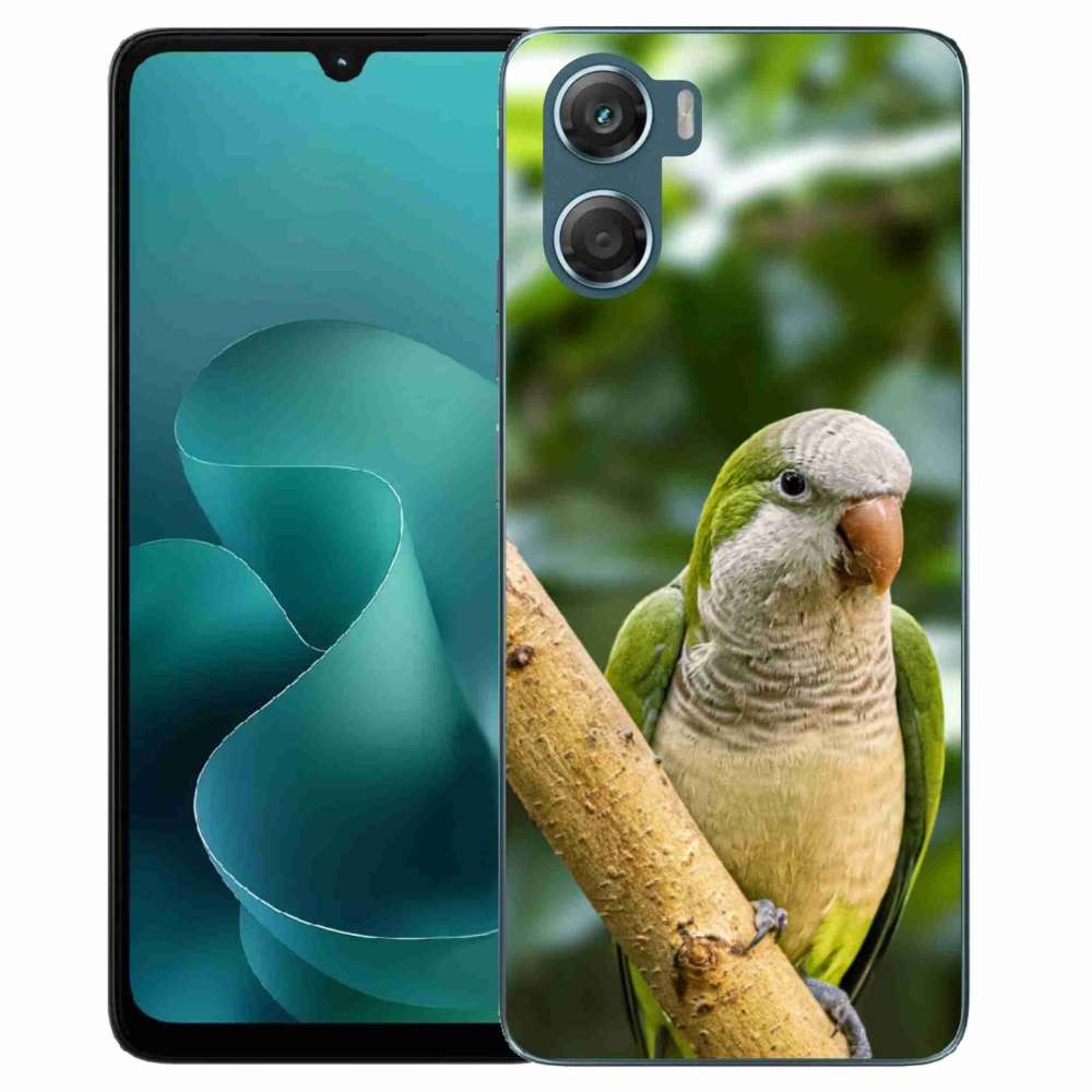 Zselés borítás mmCase a Motorola G06/G06 Power készülékhez - papagáj