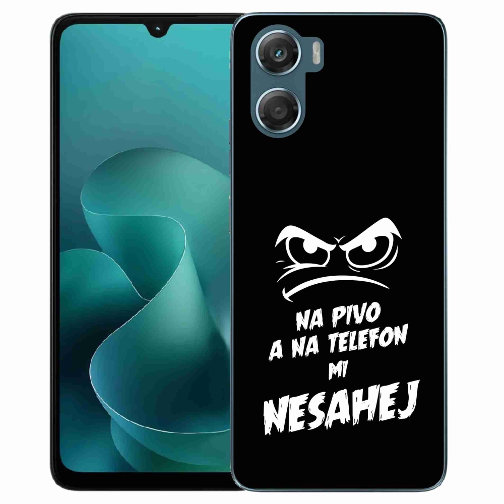 Zselés borítás mmCase a Motorola G06/G06 Power készülékhez - sör motívum 2 fekete háttérrel