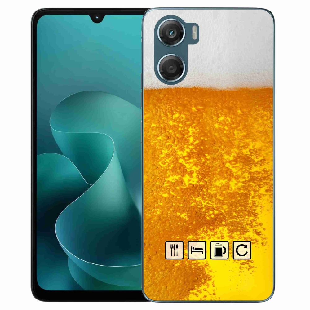 Zselés borítás mmCase a Motorola G06/G06 Power készülékhez - sör motívum 3