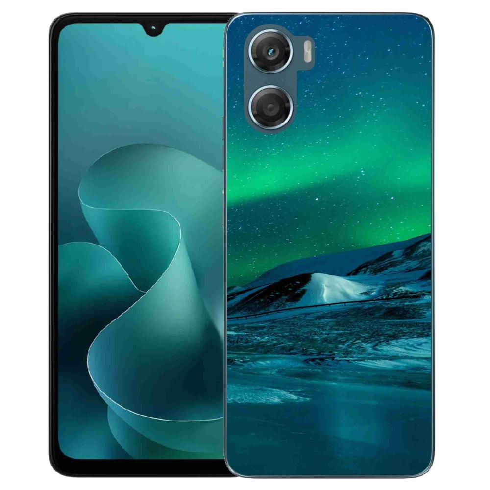 Zselés borítás mmCase a Motorola G06/G06 Power készülékhez - aurora borealis