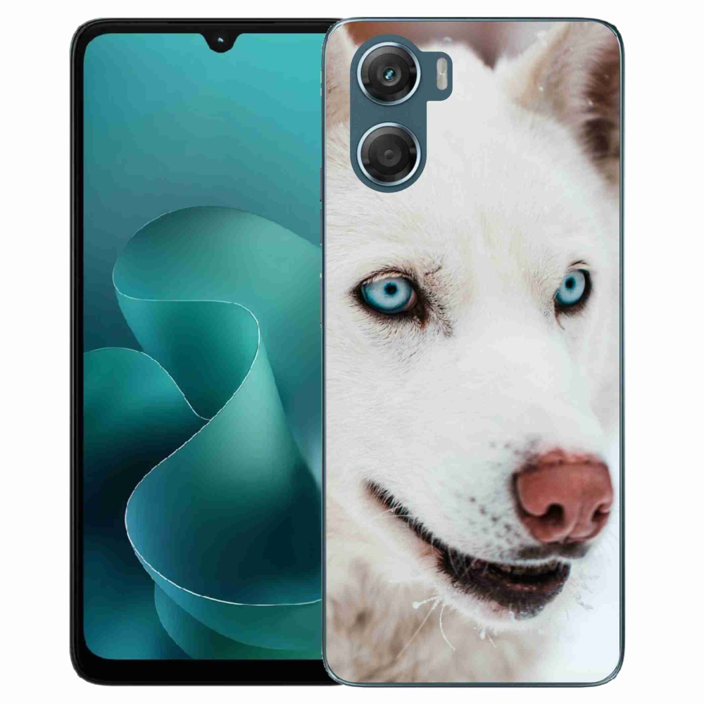 Zselés borítás mmCase a Motorola G06/G06 Power készülékhez - kutyaszemmel nézve