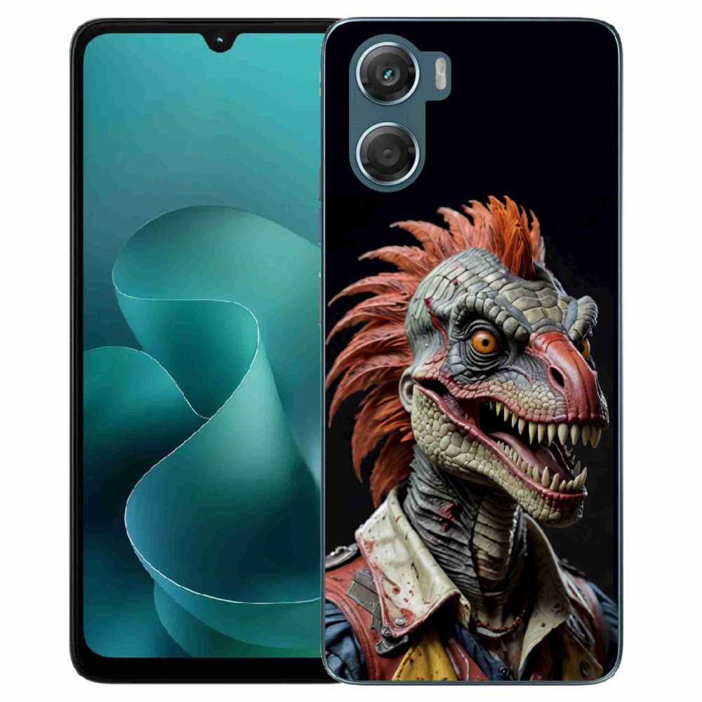 Zselés borítás mmCase a Motorola G06/G06 Power készülékhez - punk dinoszaurusz