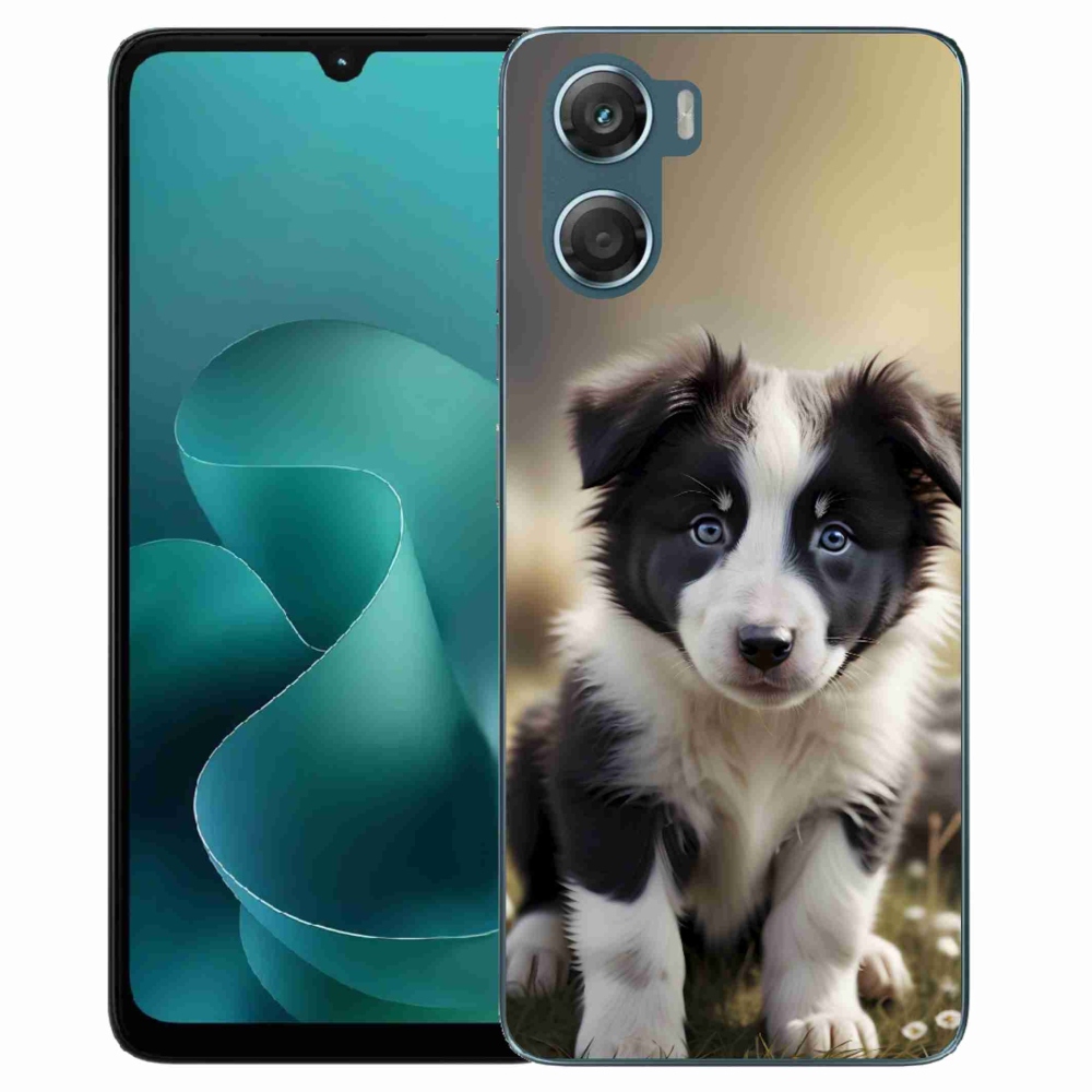 Zselés borítás mmCase a Motorola G06/G06 Power készülékhez - aranyos border collie