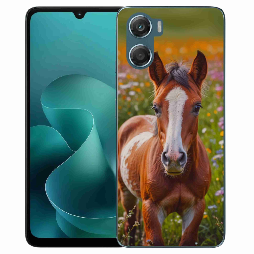 Gél borítás mmCase a Motorola G06/G06 Power készülékhez - aranyos csikó