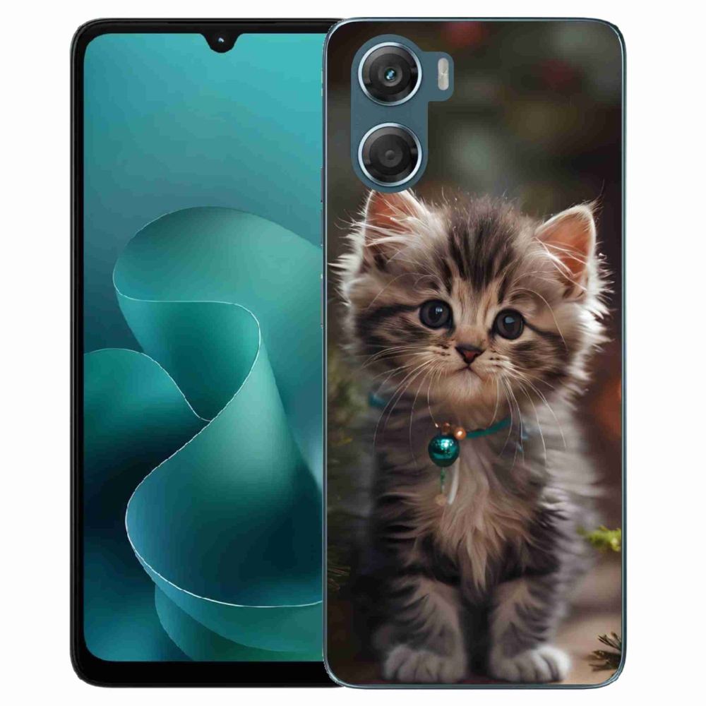 Zselés borítás mmCase a Motorola G06/G06 Power készülékhez - aranyos cica 11