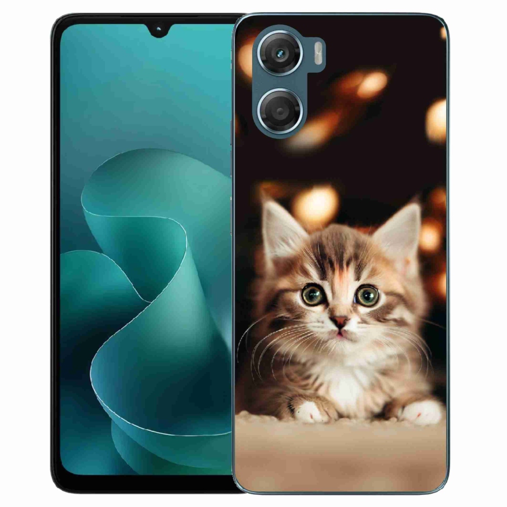 Zselés borítás mmCase a Motorola G06/G06 Power készülékhez - aranyos cica 2