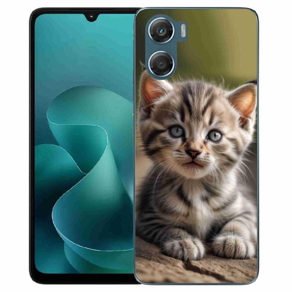 Zselés borítás mmCase a Motorola G06/G06 Power készülékhez - aranyos cica 9