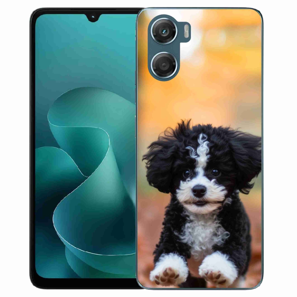 Zselés borítás mmCase a Motorola G06/G06 Power készülékhez - aranyos kiskutya 2