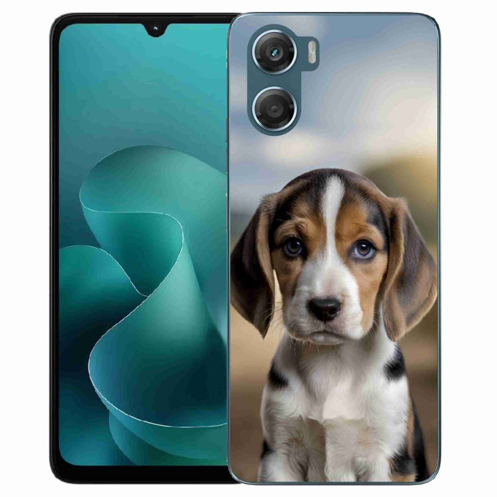 Zselés tok mmCase a Motorola G06/G06 Power készülékhez - aranyos bézs színű