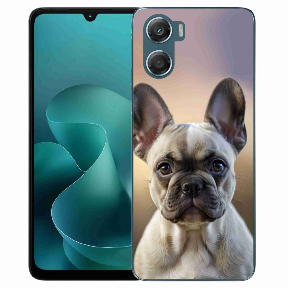Zselés borítás mmCase a Motorola G06/G06 Power készülékhez - aranyos francia bulldog