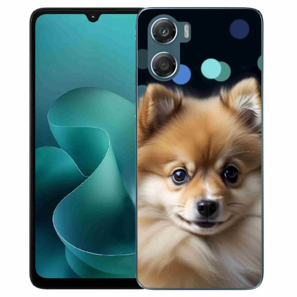 Zselés borítás mmCase a Motorola G06/G06 Power készülékhez - aranyos pomerániai kutya
