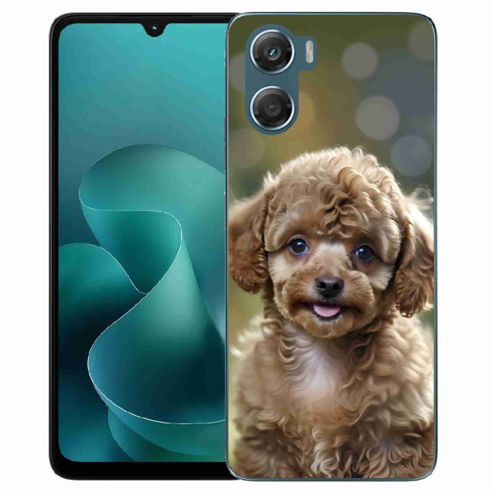 Zselés borítás mmCase a Motorola G06/G06 Power készülékhez - aranyos uszkár