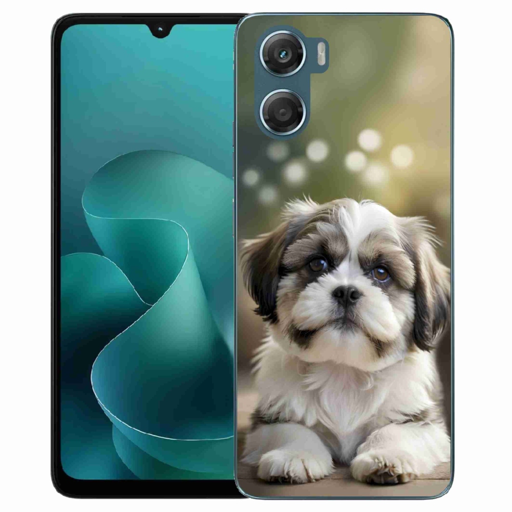 Zselés borítás mmCase a Motorola G06/G06 Power készülékhez - aranyos shih-tzu