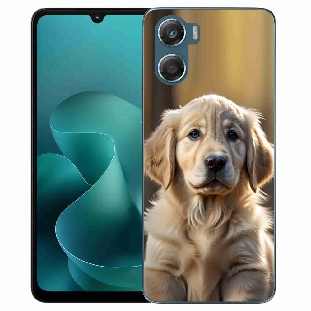 Zselés borítás mmCase a Motorola G06/G06 Power készülékhez - aranyos arany retriever