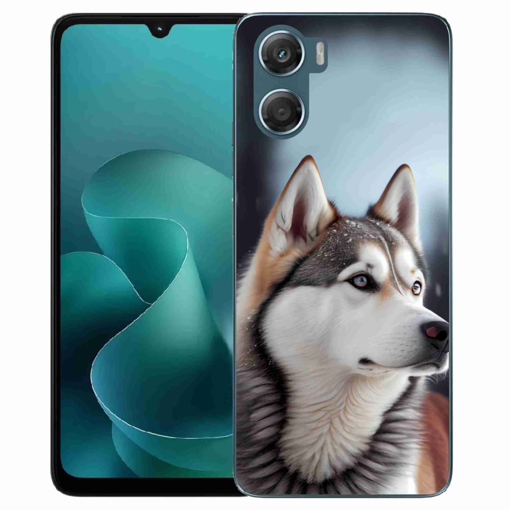 Zselés borítás mmCase a Motorola G06/G06 Power készülékhez - Siberian Husky