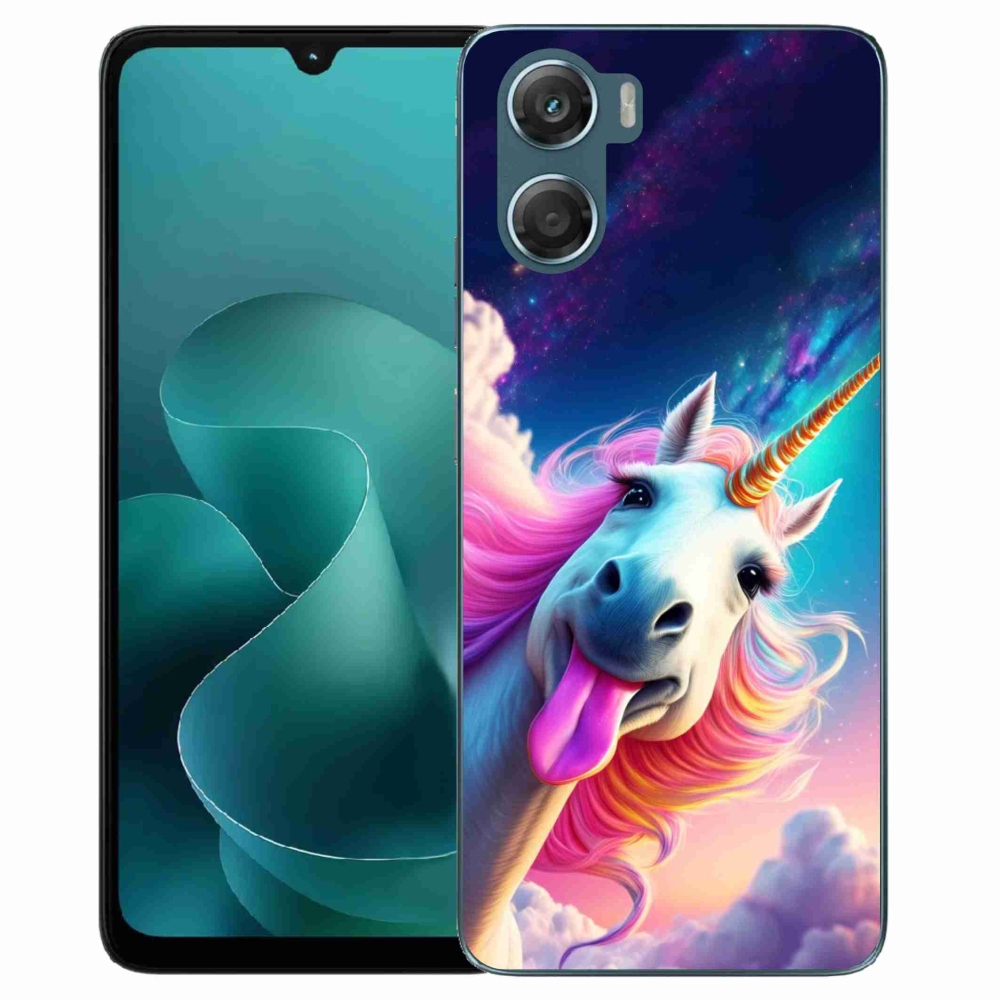 Zselés borítás mmCase a Motorola G06/G06 Power készülékhez - őrült egyszarvú