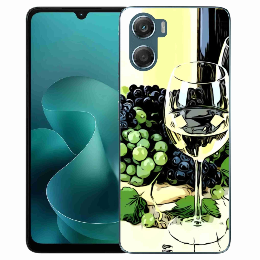 Zselés borítás mmCase a Motorola G06/G06 Power készülékhez - borospohár