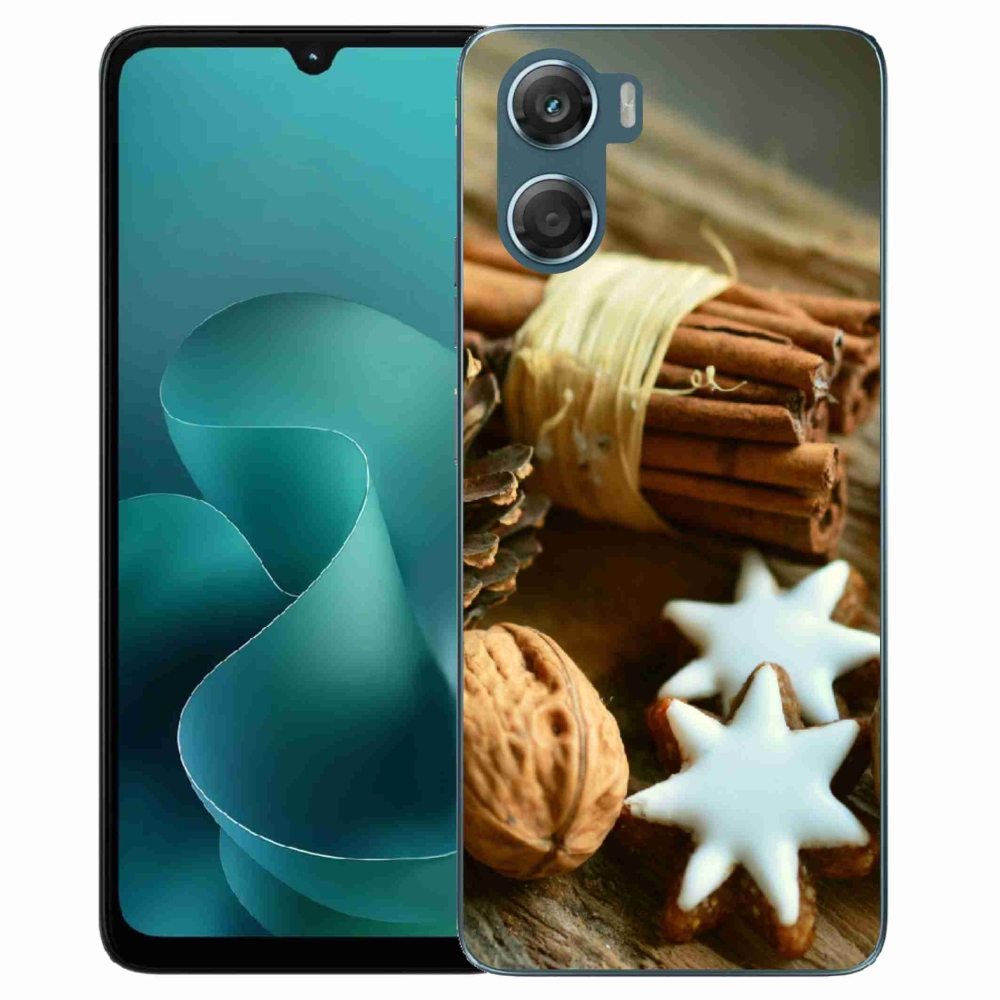 Zselés borítás mmCase a Motorola G06/G06 Power készülékhez - fahéj és mézeskalács
