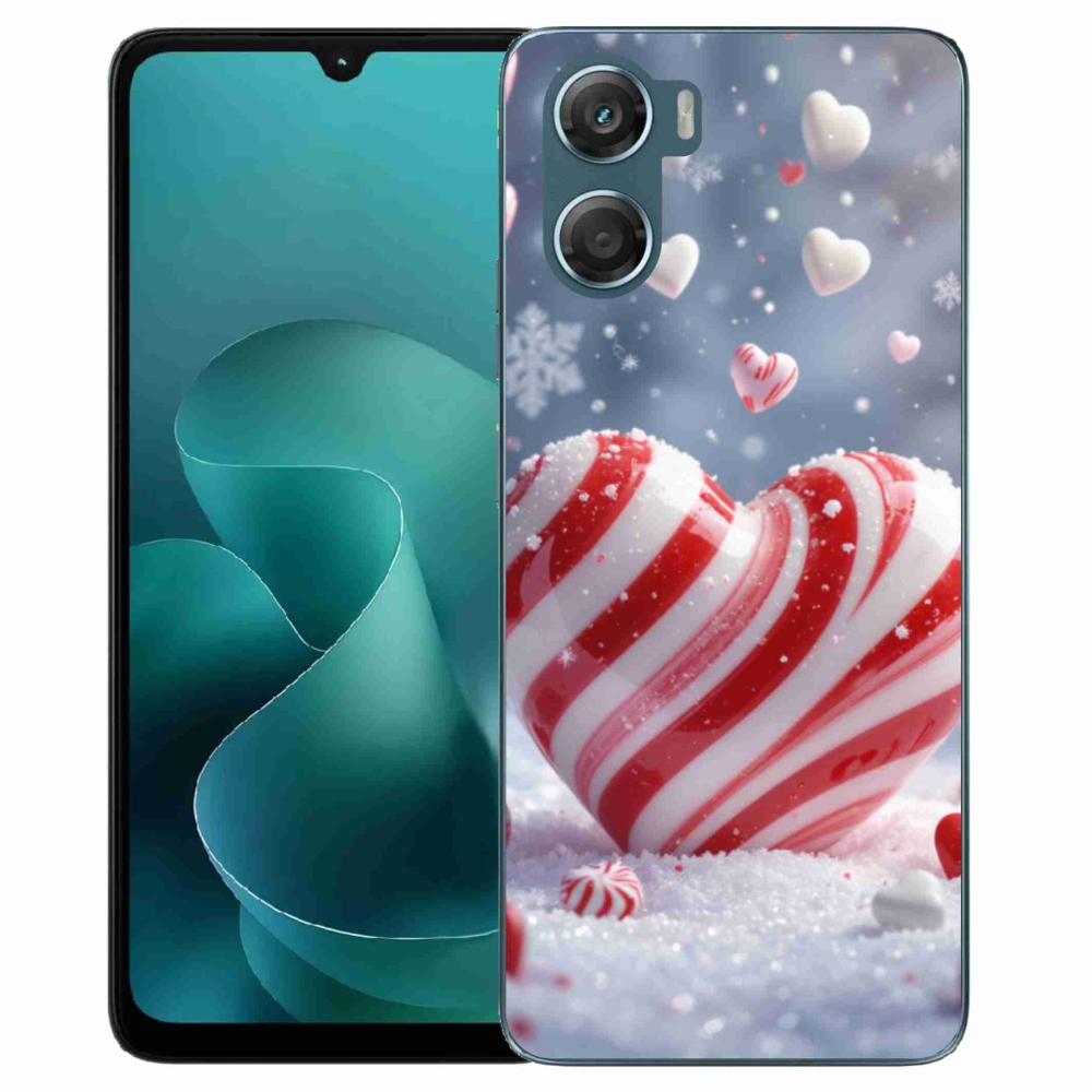 Zselés borítás mmCase a Motorola G06/G06 Power készülékhez - édes szívecske